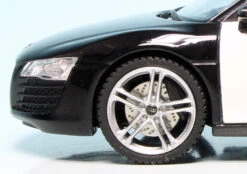 Schuco Audi R8 4.2 FSI V8 Quattro Coupé (2006) "Police - California Highway Patrol" -Schuco 450478600 schuco audi r8 42 fsi v8 quattro coup 2006 police california highway patrol 3