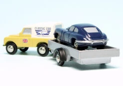 Schuco Piccolo Land Rover Serie III Mit PKW-Anhänger Und Jaguar E-Type Coupé "British Classic Car Service" -Schuco 450502900 schuco piccolo land rover serie iii mit pkwanhaenger und jaguar etype coup british classic car service 5