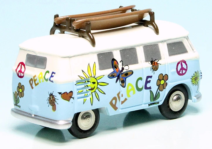 Schuco Piccolo VW T1 Bulli Bus "Peace" 2 Schuco Piccolo VW T1 Bulli Bus "Peace" – Bild 2