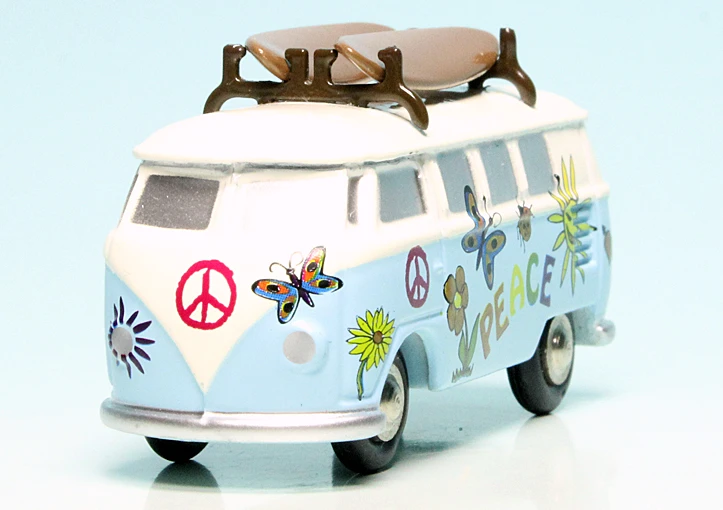 Schuco Piccolo VW T1 Bulli Bus "Peace" 3 Schuco Piccolo VW T1 Bulli Bus "Peace" – Bild 3