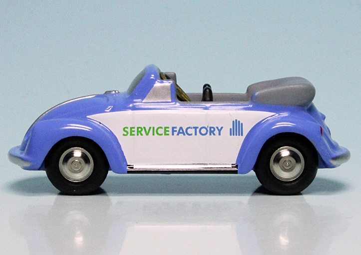 Schuco Piccolo VW Käfer Cabriolet Als Montagekasten "Volkswagen Service Factory" 4 Schuco Piccolo VW Käfer Cabriolet Als Montagekasten "Volkswagen Service Factory" – Bild 4