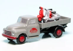 Schuco Piccolo Opel Blitz 1,75t Pritschen-LKW Mit Zwei Vespa Roller "Vespa Servico"