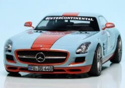 Schuco Mercedes Benz SLS AMG Coupé (C197) (2009) "Gulf Racing" -Schuco 450755000 Schuco Mercedes Benz SLS AMG Coup C197 2009 Gulf Racing z3