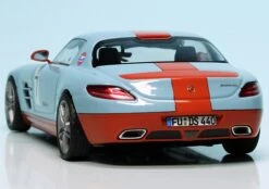 Schuco Mercedes Benz SLS AMG Coupé (C197) (2009) "Gulf Racing" -Schuco 450755000 Schuco Mercedes Benz SLS AMG Coup C197 2009 Gulf Racing z6