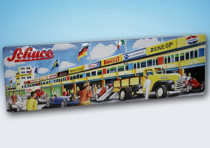 Schuco Blechschild "Schuco Motorsport" 1 Schuco Blechschild "Schuco Motorsport"