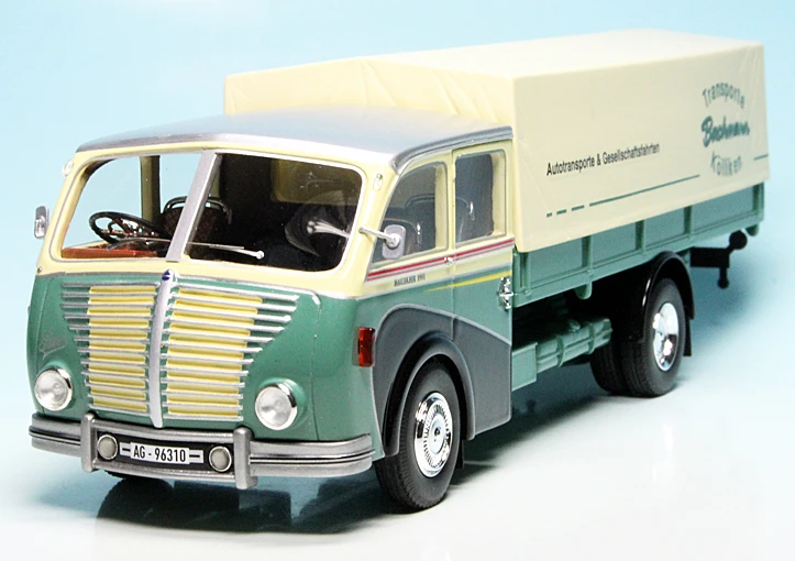 Schuco Saurer 3C-H Pritsche/Plane "Bachmann Transporte" 3 Schuco Saurer 3C-H Pritsche/Plane "Bachmann Transporte" – Bild 3