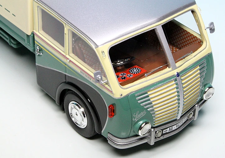 Schuco Saurer 3C-H Pritsche/Plane "Bachmann Transporte" 5 Schuco Saurer 3C-H Pritsche/Plane "Bachmann Transporte" – Bild 5