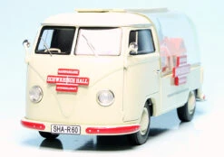 Schuco VW T1a Bulli Werbewagen "Schwäbisch Hall Bausparkasse" -Schuco 450902300 schuco vw t1a bulli werbewagen schwaebisch hall bausparkasse 2