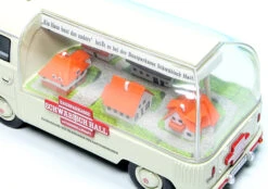 Schuco VW T1a Bulli Werbewagen "Schwäbisch Hall Bausparkasse" -Schuco 450902300 schuco vw t1a bulli werbewagen schwaebisch hall bausparkasse 4