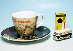 Schuco Piccolo Ford Taunus Transit FK 1000 Kastenwagen Mit Espresso-Tasse "Varianto"