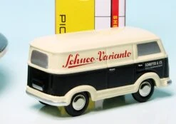 Schuco Piccolo Ford Taunus Transit FK 1000 Kastenwagen Mit Espresso-Tasse "Varianto" -Schuco 450986500 Schuco Piccolo Ford Taunus Transit FK 1000 Kastenwagen mit Espresso Tasse Variantoq z3