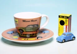 Schuco Piccolo VW Käfer Mit Espresso-Tasse "Micro Racer"