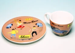 Schuco Piccolo VW Käfer Mit Espresso-Tasse "Micro Racer" -Schuco 450986600 Schuco Piccolo VW Kafer mit Espresso Tasse Micro Racer 6
