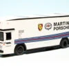 Schuco Mercedes Benz O 317 K Renntransporter "Team Porsche Martini Racing"