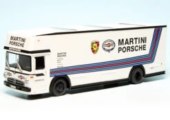 Schuco Mercedes Benz O 317 K Renntransporter "Team Porsche Martini Racing"