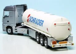 Schuco Mercedes Benz Actros (2011) Mit Unitas 2000 Tank-Auflieger "Schrader" -Schuco 452207000 Schuco Mercedes Benz Actros 2011 mit Unitas 2000 Tank Auflieger Schrader z6