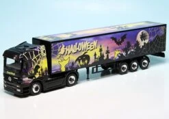 Schuco Mercedes Benz Actros LH Koffer-Sattelzug "Halloween"