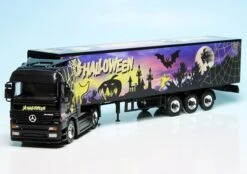 Schuco Mercedes Benz Actros LH Koffer-Sattelzug "Halloween" -Schuco 452242400 Schuco Mercedes Benz Actros LH Koffer Sattelzug Halloween z3