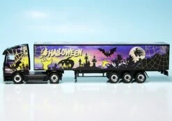 Schuco Mercedes Benz Actros LH Koffer-Sattelzug "Halloween" -Schuco 452242400 Schuco Mercedes Benz Actros LH Koffer Sattelzug Halloween z5