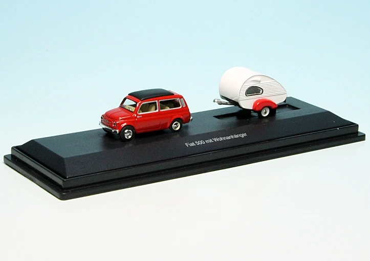 Schuco Fiat 500 Giardiniera Kombi Mit Piccolo ES Wohnwagen 1 Schuco Fiat 500 Giardiniera Kombi Mit Piccolo ES Wohnwagen