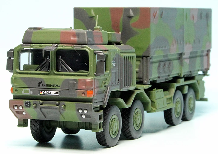 Schuco Rheinmetall MAN UTF 15t 8x8 Wechselpritsche/Plane "Bundeswehr" 3 Schuco Rheinmetall MAN UTF 15t 8x8 Wechselpritsche/Plane "Bundeswehr" – Bild 3