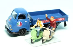 Schuco Hanomag Kurier Pritschenwagen Mit Zwei Vespa Rollern "Vespa Service" -Schuco 452661400 schuco hanomag kurier pritschenwagen mit zwei vespa rollern vespa service 4