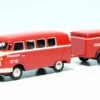 Schuco VW T1 Bulli Bus Mit Anhänger "Feuerwehr"