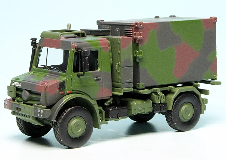 Schuco Mercedes Benz Unimog U 5023 LKW 2t HümS Funkcontainer "Bundeswehr" 1 Schuco Mercedes Benz Unimog U 5023 LKW 2t HümS Funkcontainer "Bundeswehr"