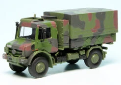 Schuco Mercedes Benz Unimog U 5023 LKW 2t HümS Wechselpritsche/Plane "Bundeswehr"
