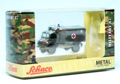 Schuco Mercedes Benz Unimog U 404 S Sanka "Bundeswehr / Rotes Kreuz" -Schuco 452667000 schuco mercedes benz unimog u 404 s sanka bundeswehr rotes kreuz 5