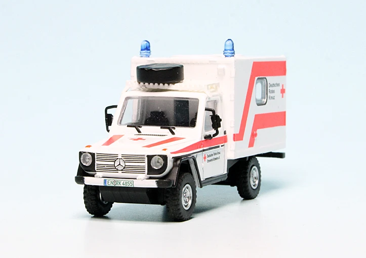Schuco Mercedes Benz G-Modell Krankenwagen "Deutsches Rotes Kreuz DRK OV Schwelm" 3 Schuco Mercedes Benz G-Modell Krankenwagen "Deutsches Rotes Kreuz DRK OV Schwelm" – Bild 3