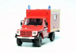Schuco Wolf Sanka Mercedes Benz G-Modell "Bundeswehr - Feuerwehr Einsatzleitung" -Schuco 452668700 schuco wolf sanka mercedes benz gmodell bundeswehr feuerwehr einsatzleitung 2