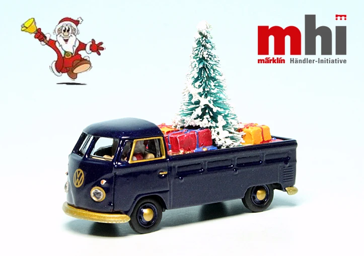 Schuco VW T1 Bulli Pritschenwagen "MHI Weihnachten 2022" 1 Schuco VW T1 Bulli Pritschenwagen "MHI Weihnachten 2022"