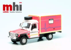 Schuco Mercedes Benz G-Modell Krankenwagen "Rettungsdienst"