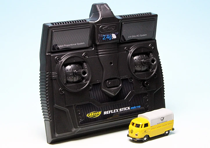 Schuco VW T1 Bulli Pritsche/Plane "Deutsche Bundespost" - Ferngesteuert Mit 2.4 GHz Technologie 1 Schuco VW T1 Bulli Pritsche/Plane "Deutsche Bundespost" - Ferngesteuert Mit 2.4 GHz Technologie