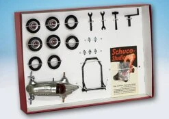 Schuco "100 Jahre Automobil" Mercedes Benz 1936 Rennwagen / Schuco Studio I 1050 Montagekasten -Schuco 701023 schuco 100 jahre automobil mercedes benz 1936 rennwagen schuco studio i 1050 montagekasten 5