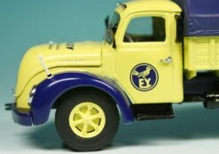 Schuco Magirus-Deutz S6500 Pritsche/Zeltplane "Vogeley Süßspeisen" -Schuco 900009 Schuco Magirus Deutz S6500 Pritsche Zeltplane Vogeley Sspeisen z4