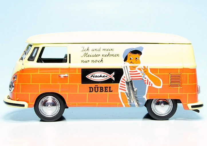 Schuco VW T1 Bulli Kastenwagen "Fischer Dübel" 5 Schuco VW T1 Bulli Kastenwagen "Fischer Dübel" – Bild 5