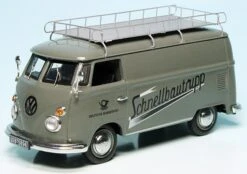 Schuco VW T1 Bulli Kastenwagen "Deutsche Bundespost Schnellbautrupp"