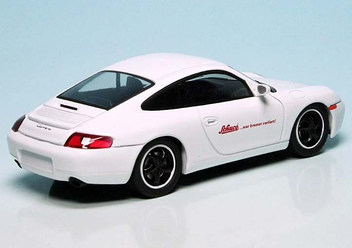 Schuco Porsche 911 Carrera Coupé (996/1) (1997) "Schuco... Wer Bremst Verliert" 2 Schuco Porsche 911 Carrera Coupé (996/1) (1997) "Schuco... Wer Bremst Verliert" – Bild 2