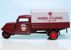 Schuco Tempo Hanseat Dreirad Pritsche/Plane "Noris Classic 1999" -Schuco 927001 Schuco Tempo Hanseat Dreirad Pritsche Plane Noris Classic 1999 z4