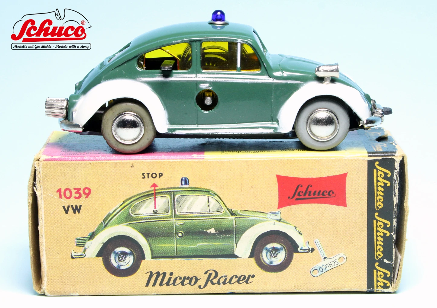Schuco Microracer 1039 / VW Käfer "Polizei" 6 Schuco Microracer 1039 / VW Käfer "Polizei" – Bild 6
