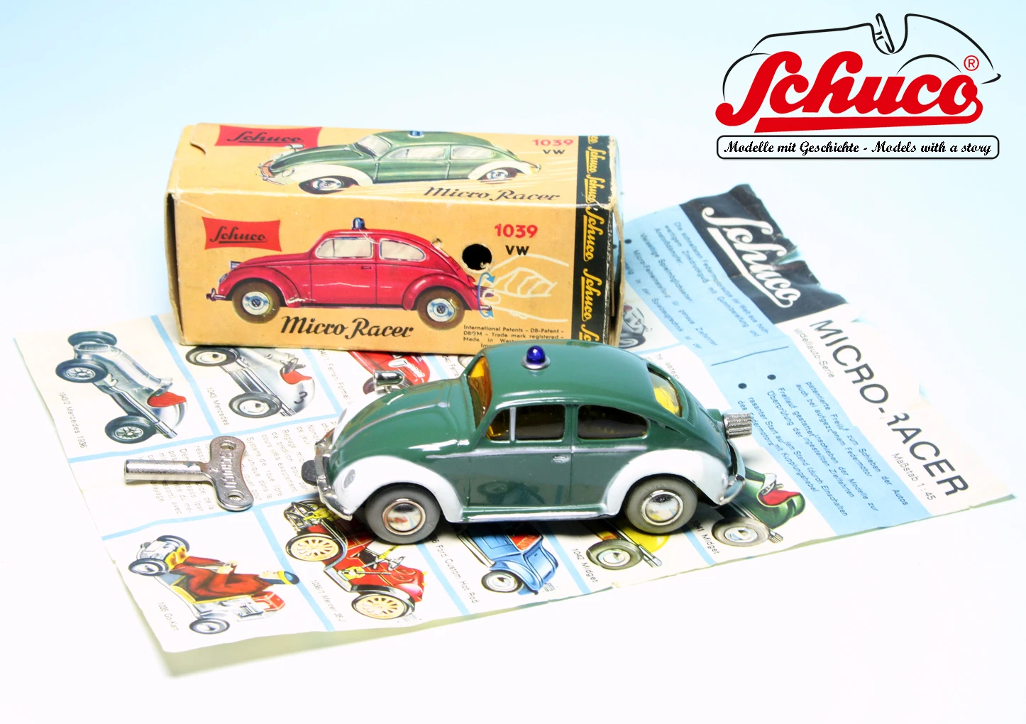Schuco Microracer 1039 / VW Käfer "Polizei" 10 Schuco Microracer 1039 / VW Käfer "Polizei" – Bild 10