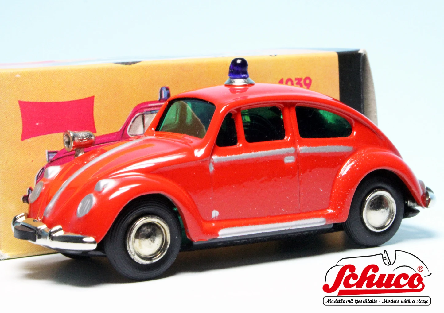 Schuco Microracer 1039 / VW Käfer "Feuerwehr" 2 Schuco Microracer 1039 / VW Käfer "Feuerwehr" – Bild 2