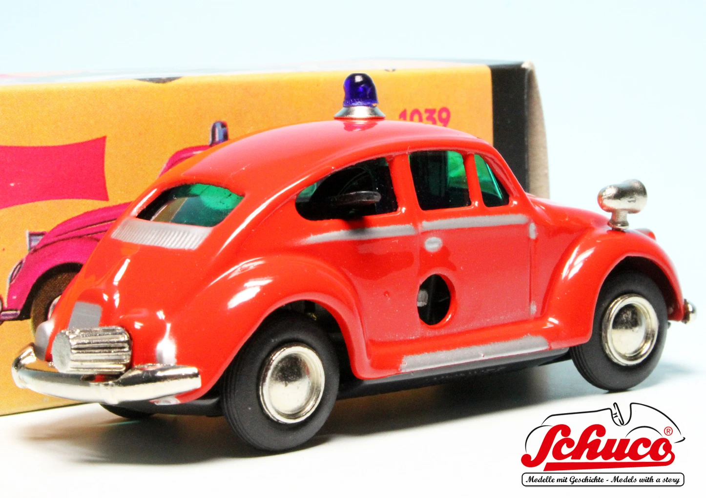 Schuco Microracer 1039 / VW Käfer "Feuerwehr" 3 Schuco Microracer 1039 / VW Käfer "Feuerwehr" – Bild 3