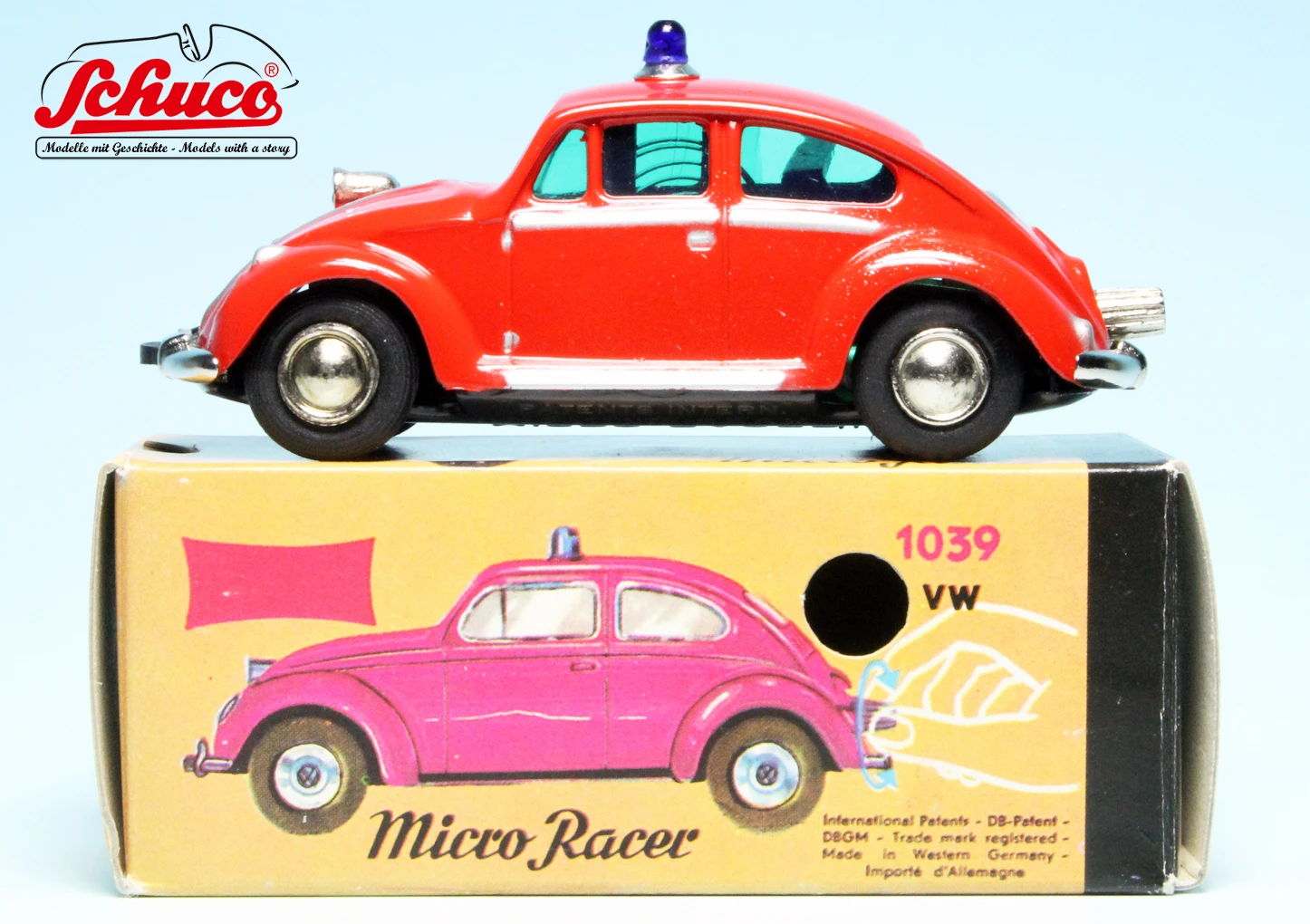 Schuco Microracer 1039 / VW Käfer "Feuerwehr" 5 Schuco Microracer 1039 / VW Käfer "Feuerwehr" – Bild 5