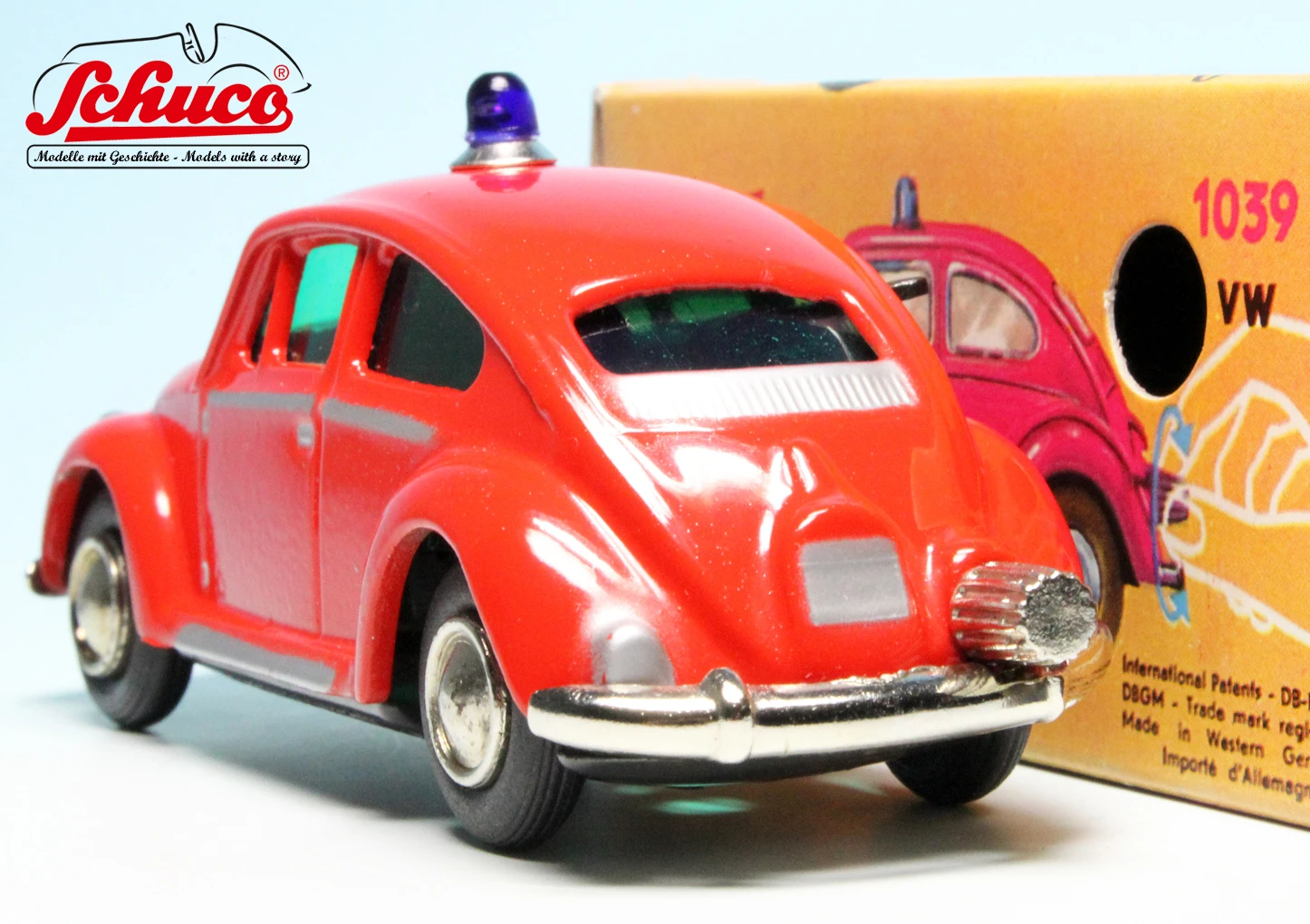 Schuco Microracer 1039 / VW Käfer "Feuerwehr" 9 Schuco Microracer 1039 / VW Käfer "Feuerwehr" – Bild 9