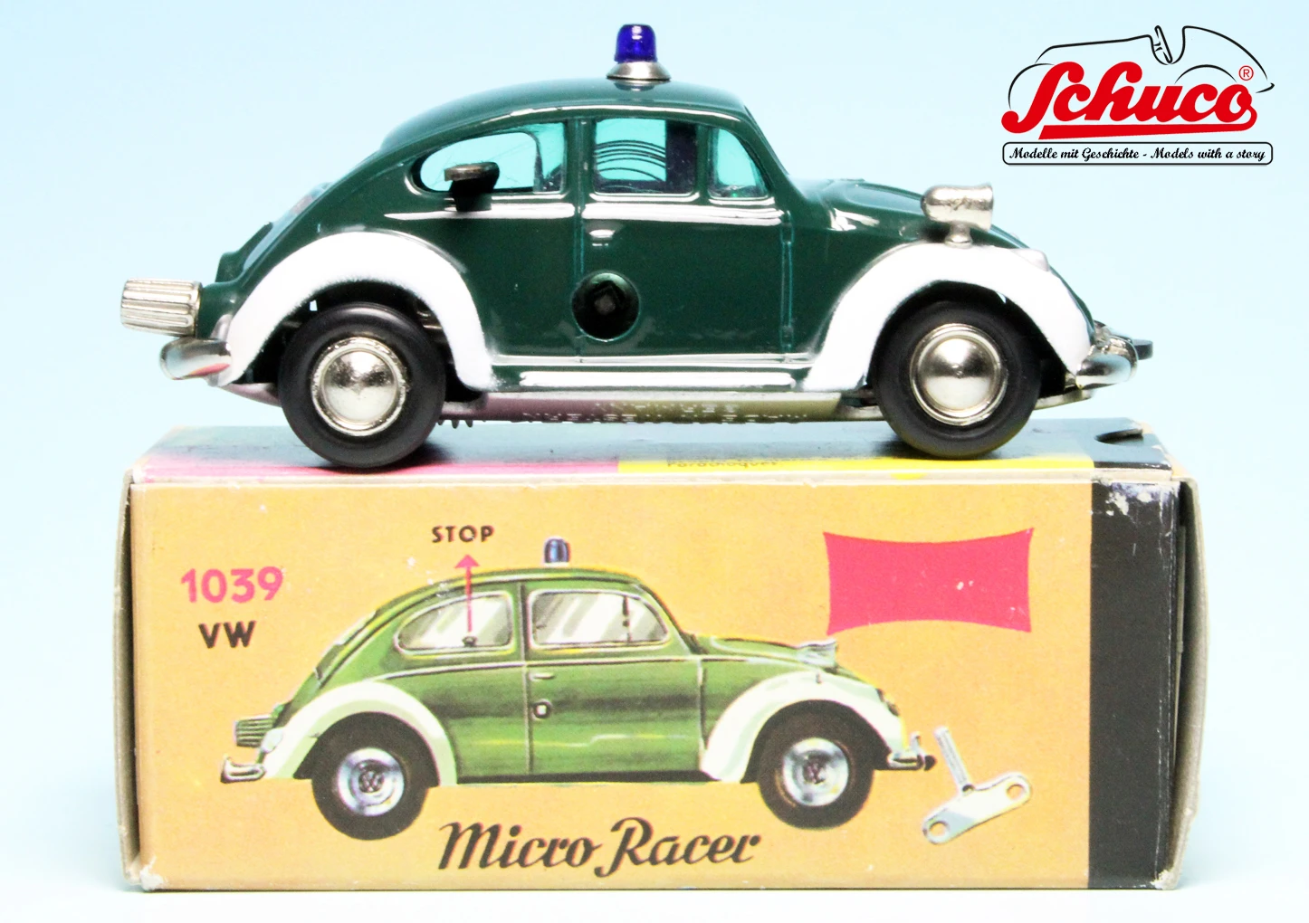 Schuco Microracer 1039 / VW Käfer "Polizei" 6 Schuco Microracer 1039 / VW Käfer "Polizei" – Bild 6