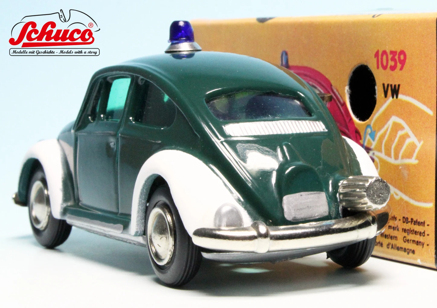 Schuco Microracer 1039 / VW Käfer "Polizei" 9 Schuco Microracer 1039 / VW Käfer "Polizei" – Bild 9