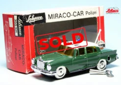 Schuco Mirakocar 1001/1P (355101) / Mercedes Benz 220SE Heckflosse "Polizei"